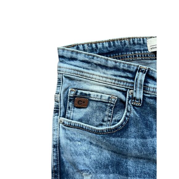 Celio women’s slim destressed light wash jeans - Picture 5 of 10